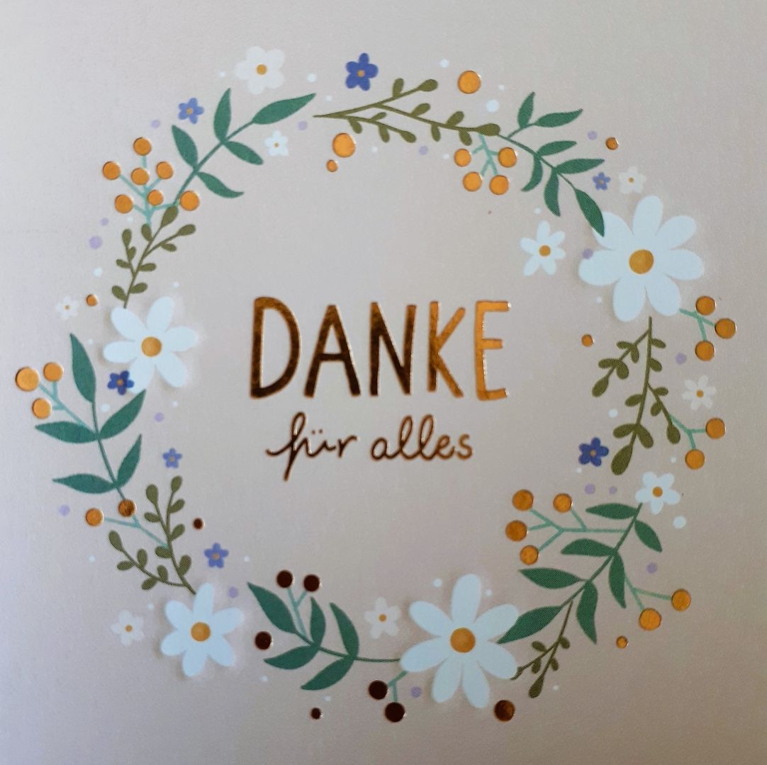 Dankeskarte von Lucas Vorderansicht