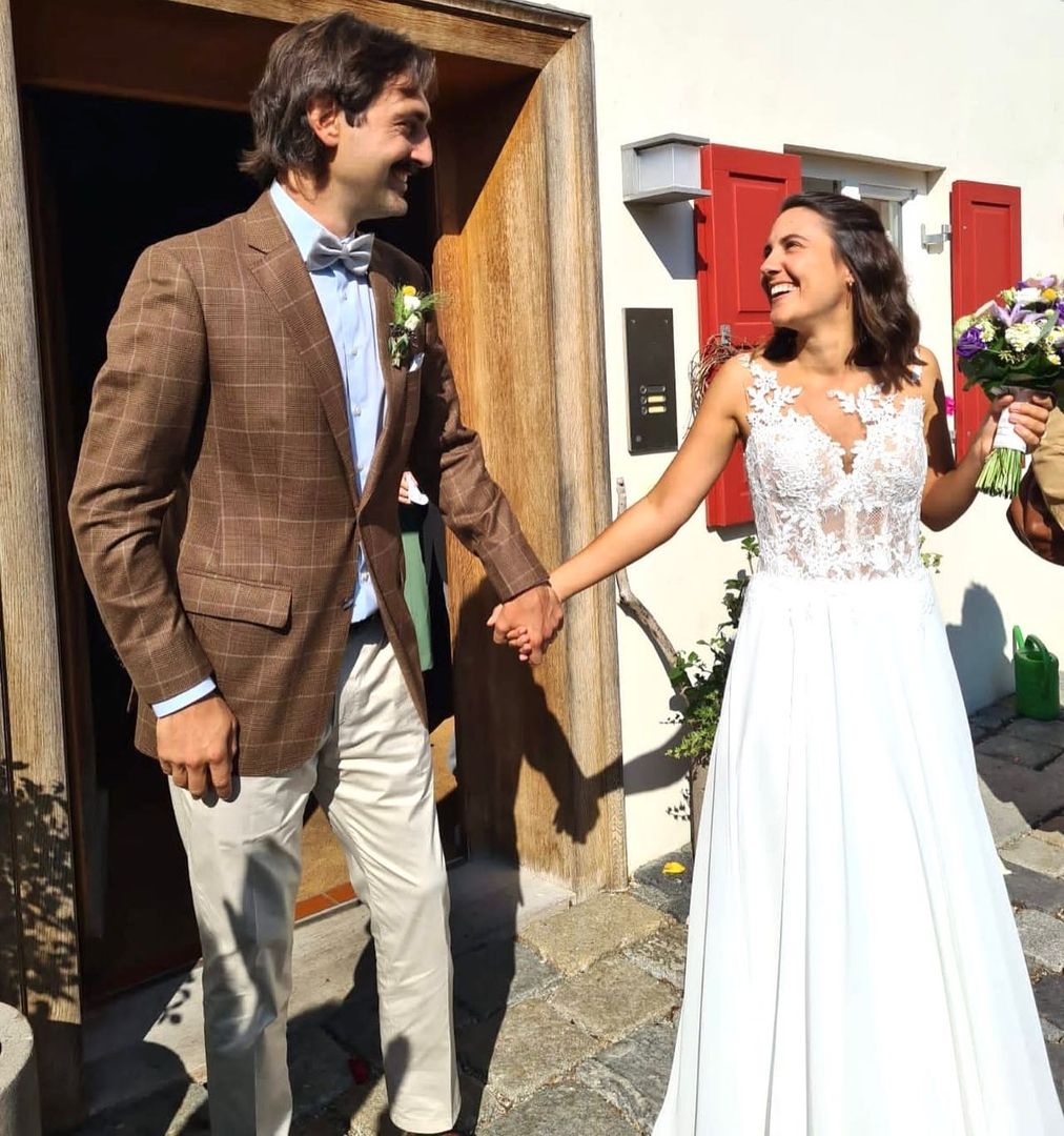 Tanja mit ihrem Ehemann Tobias